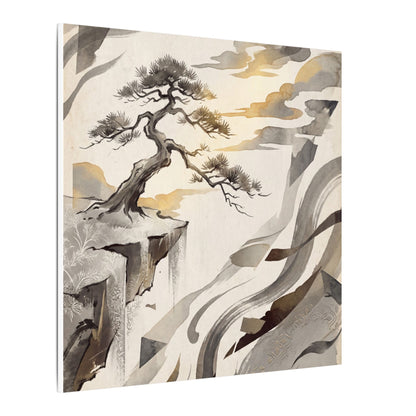 Golden Hour Pine Tree Canvas Art - Japandi Seijaku