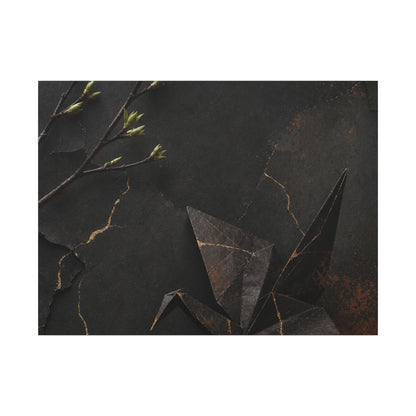 Paper Fold Canvas Art | Spring Kintsugi Broken Beauty Art