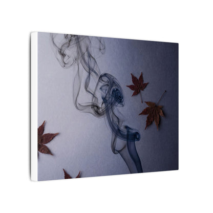 Dark Japandi Incense Smoke in Dawn | Moody Minimal Canvas Art