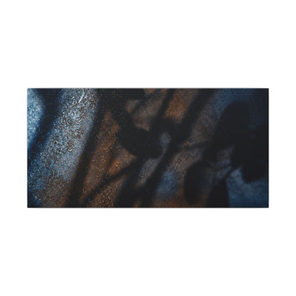Moonlight Shadow Play Canvas Art - Dark Japandi Ma