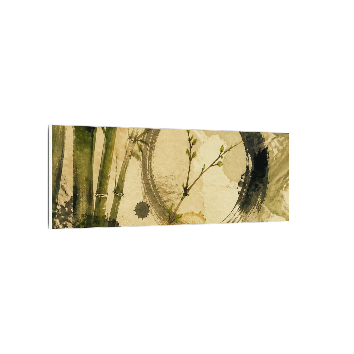 Ink Brushstroke Sumi E Canvas Art | Calm Zen Art