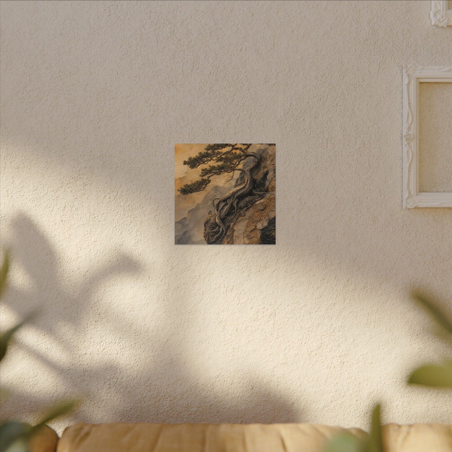 Summer Pine Tree Texture Canvas Art | Cozy Decor