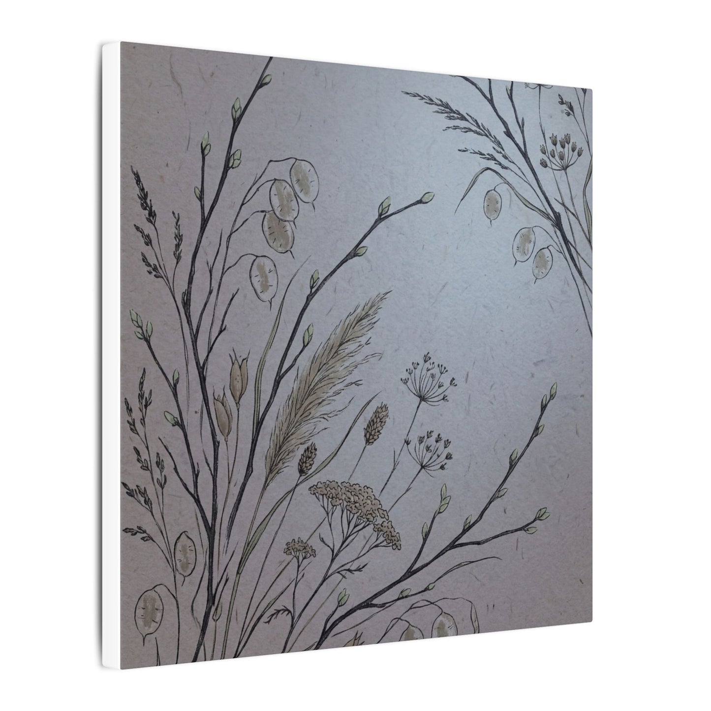 Spring Dried Flowers Japanese Pattern Canvas Art | Cozy Decor