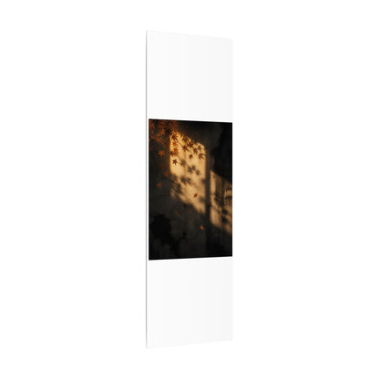 Shadow Play Canvas Art | Autumn Dark Japandi Charcoal Ink Art