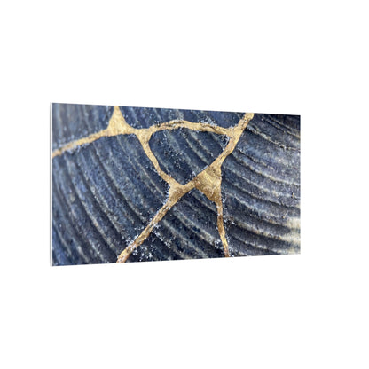 Shibui Water Ripple Canvas Art - Kintsugi Gold Repair