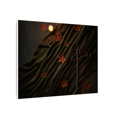 Autumn Silk Drape Moody Minimal Canvas Art | Moody Decor