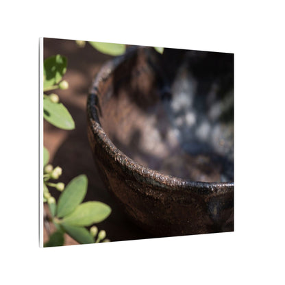 Ceramic Bowl Shadow Zen Canvas Art | Moody Dark Japandi Art
