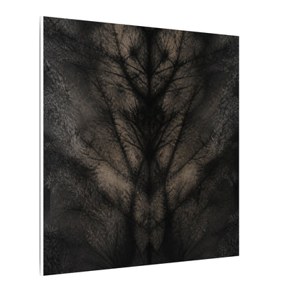 Seijaku Shadow Play Canvas Art - Dark Japandi Charcoal Ink