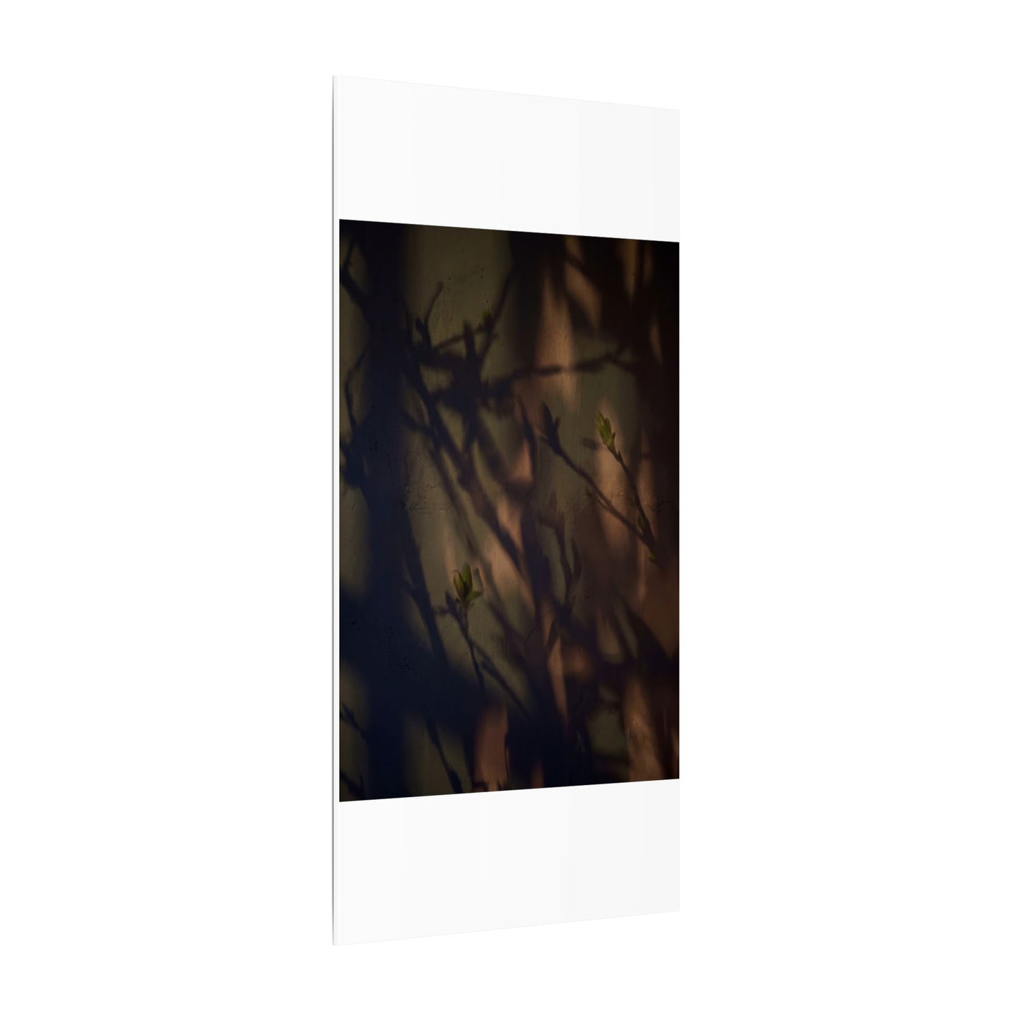 Candlelight Shadow Play Canvas Art - Dark Japandi Shibui