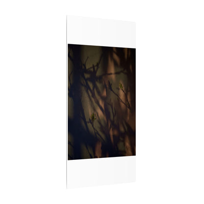 Candlelight Shadow Play Canvas Art - Dark Japandi Shibui