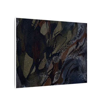 Shadow Play Winter Canvas Art | Dark Japandi Luxurious Design