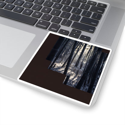 Dappled Bamboo Grove Sticker - Dark Japandi Ma
