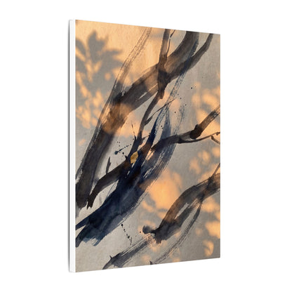 Datsuzoku Ink Brushstroke Canvas Art - Dark Japandi Shadow Zen