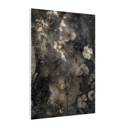 Winter Dried Flowers Texture Canvas Art | Elegant Decor
