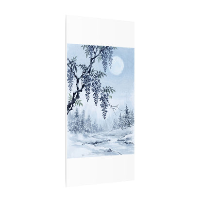 Seijaku Wisteria Canvas Art - Zen Sumi E