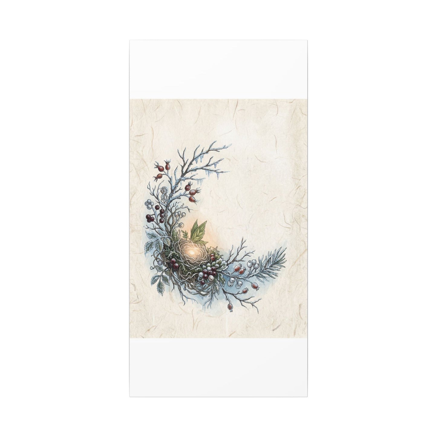 Winter Shoji Screen Forest Whimsy Canvas Art | Enchanting Decor