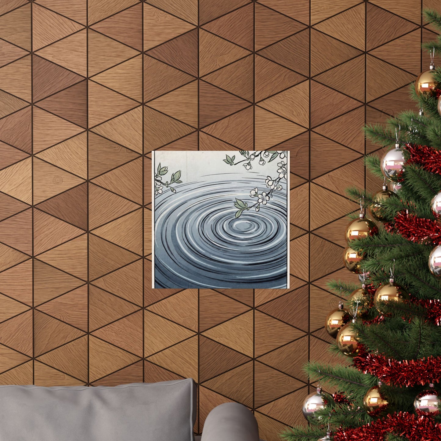 Water Ripple Spring Wall Art Print | Zen Peaceful Design