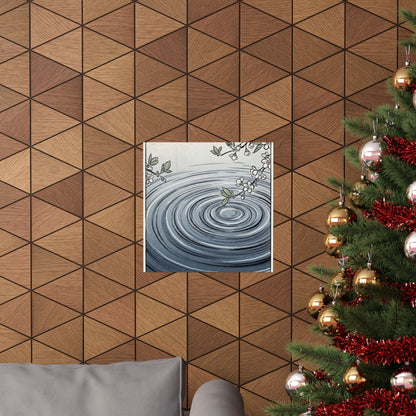 Water Ripple Spring Wall Art Print | Zen Peaceful Design