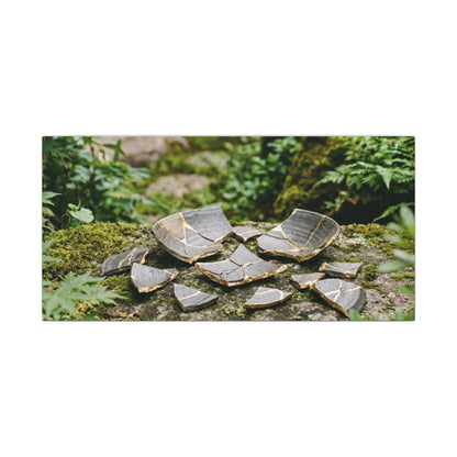 Summer Broken Pottery Gold Repair Canvas Art | Resilient Decor