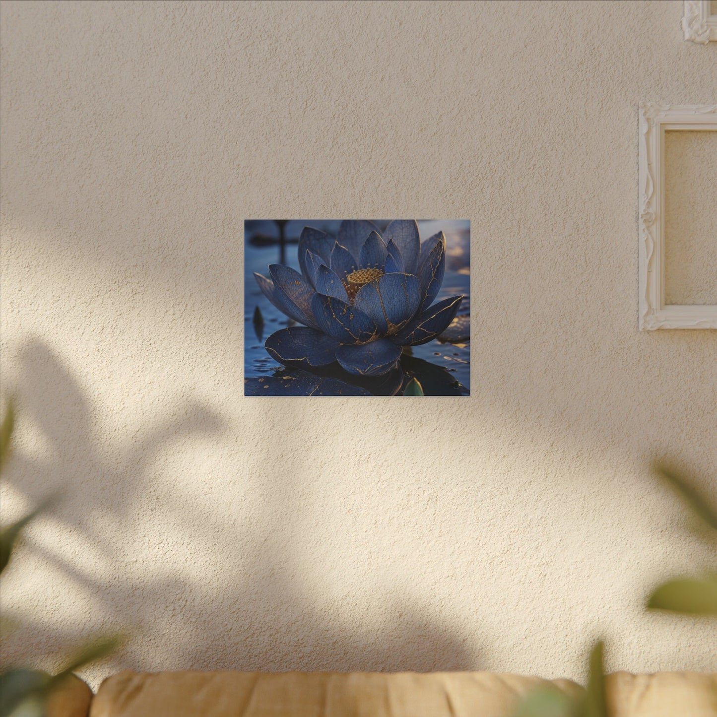 Kintsugi Lotus Flower in Dawn | Broken Beauty Canvas Art