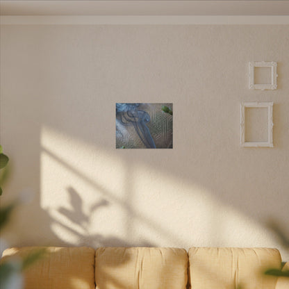 Spring Incense Smoke Japanese Pattern Canvas Art | Neutral Decor