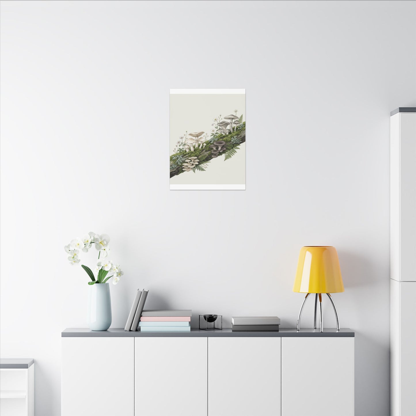 Dappled Wild Mushrooms Canvas Art - Japandi Ma