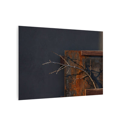 Ma Rust Patina Canvas Art - Dark Japandi Dark Texture
