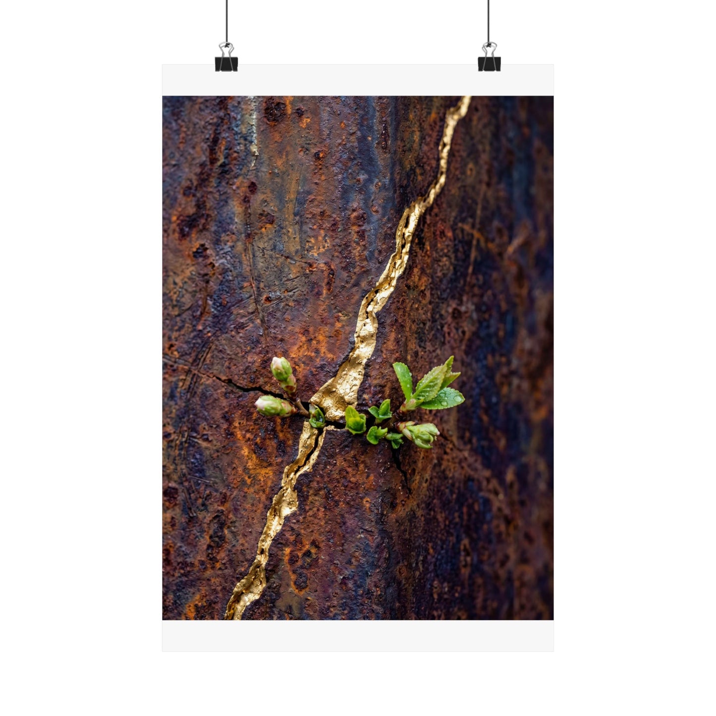 Overcast Rust Patina Wall Art Print - Kintsugi Datsuzoku