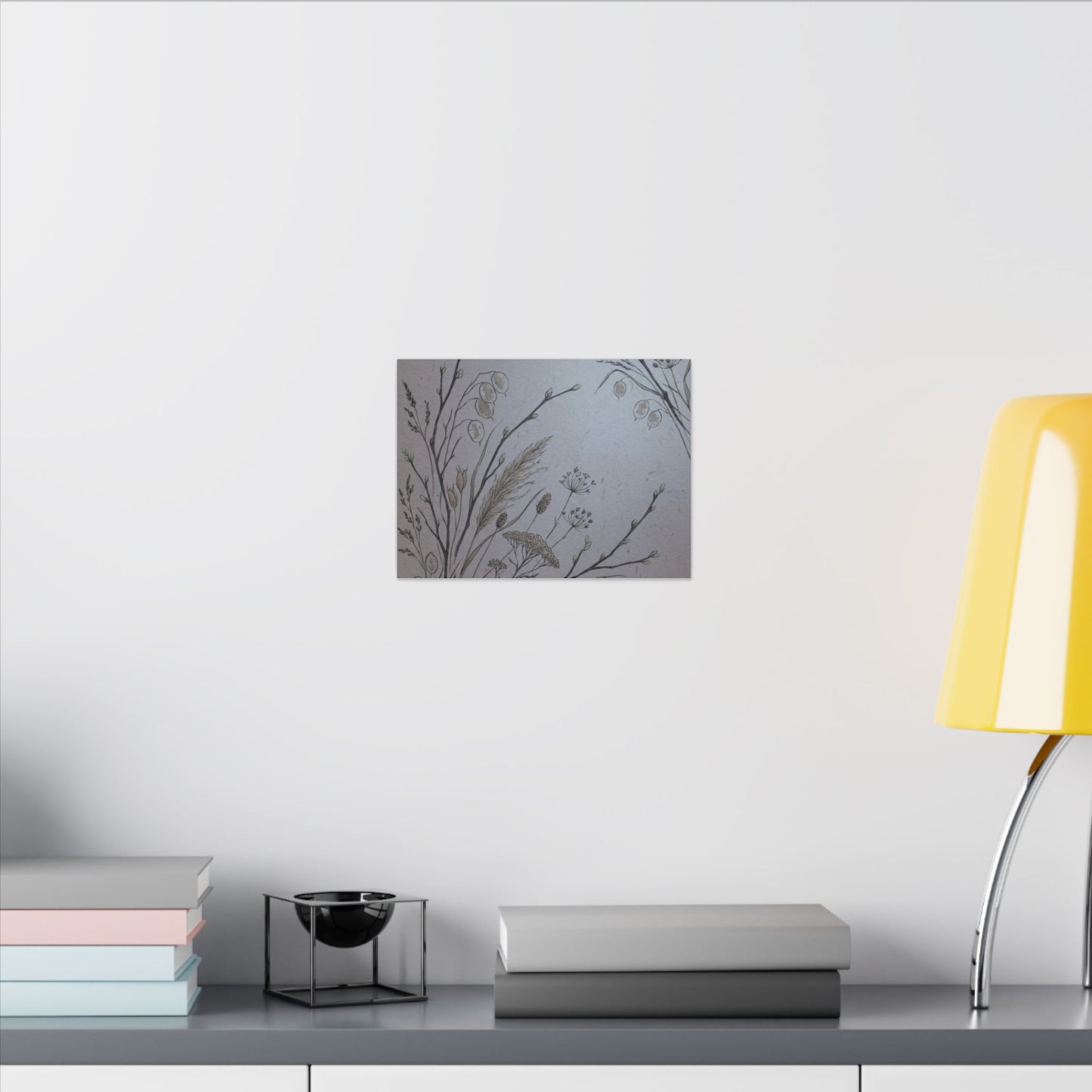 Spring Dried Flowers Japanese Pattern Canvas Art | Cozy Decor