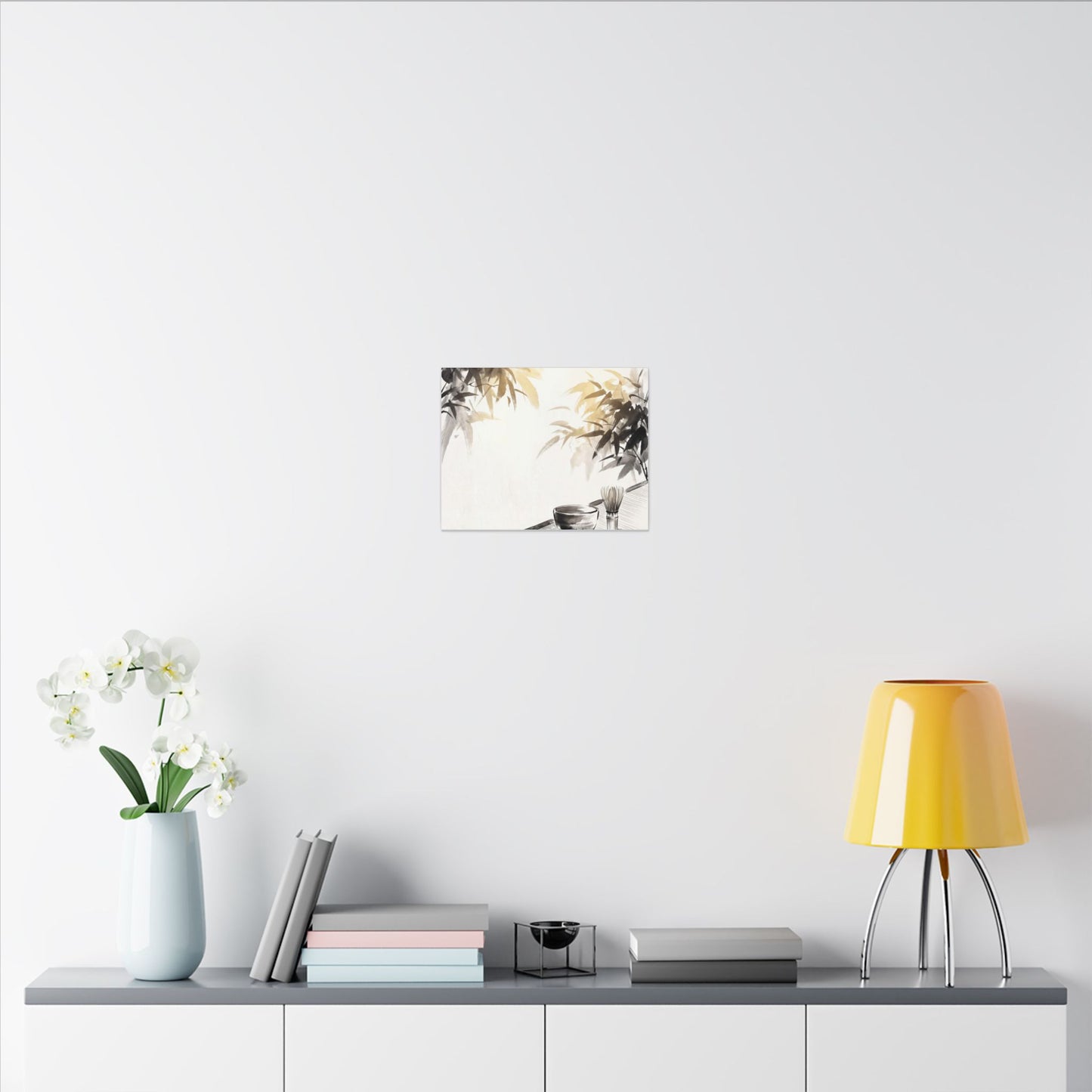 Tea Ceremony Sumi E Canvas Art | Serene Zen Art