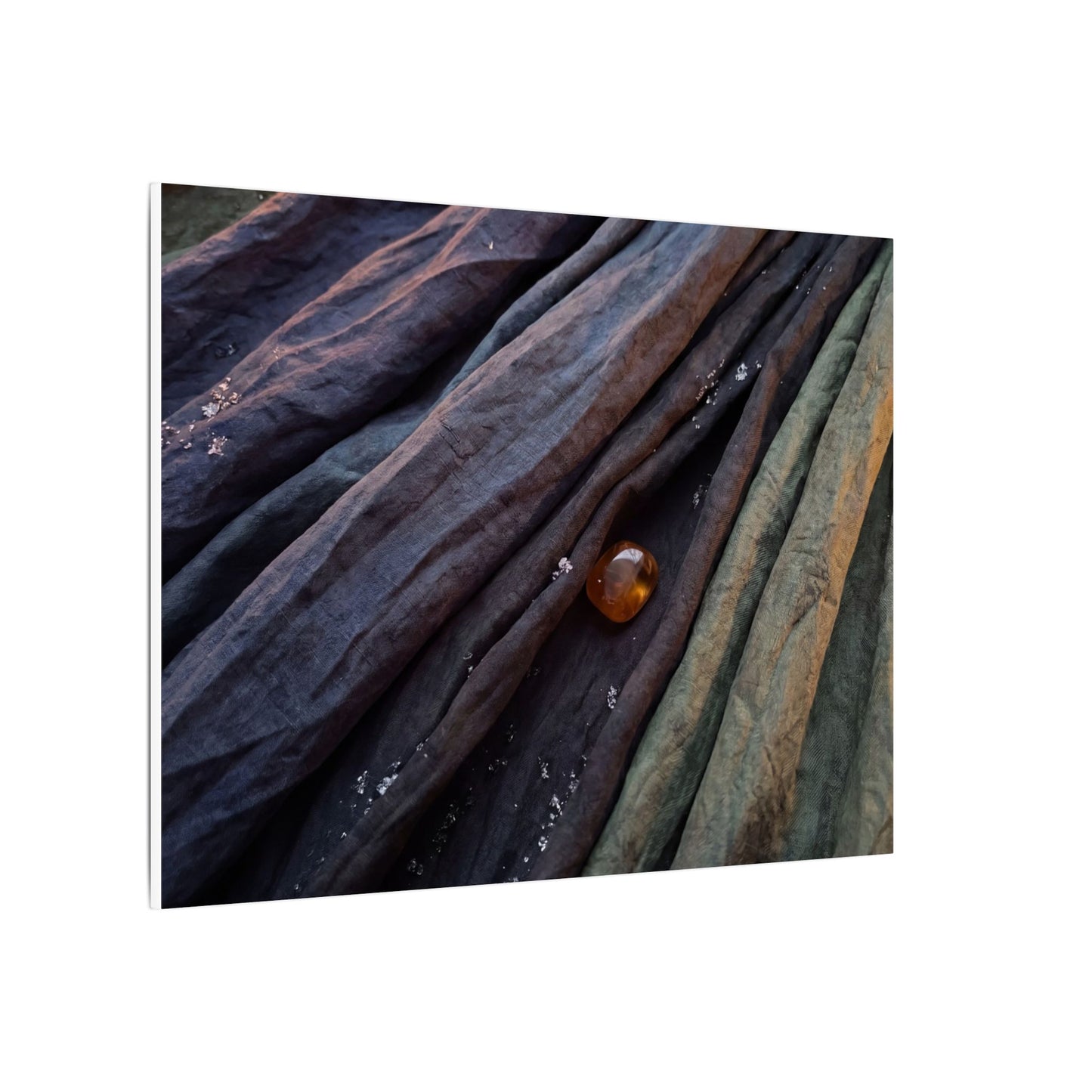 Silk Drape Shadow Zen Canvas Art | Moody Dark Japandi Art