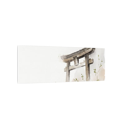 Fukinsei Torii Gate Canvas Art - Japandi Watercolor