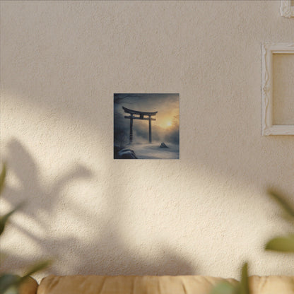 Zen Torii Gate in Golden Hour | Karesansui Canvas Art