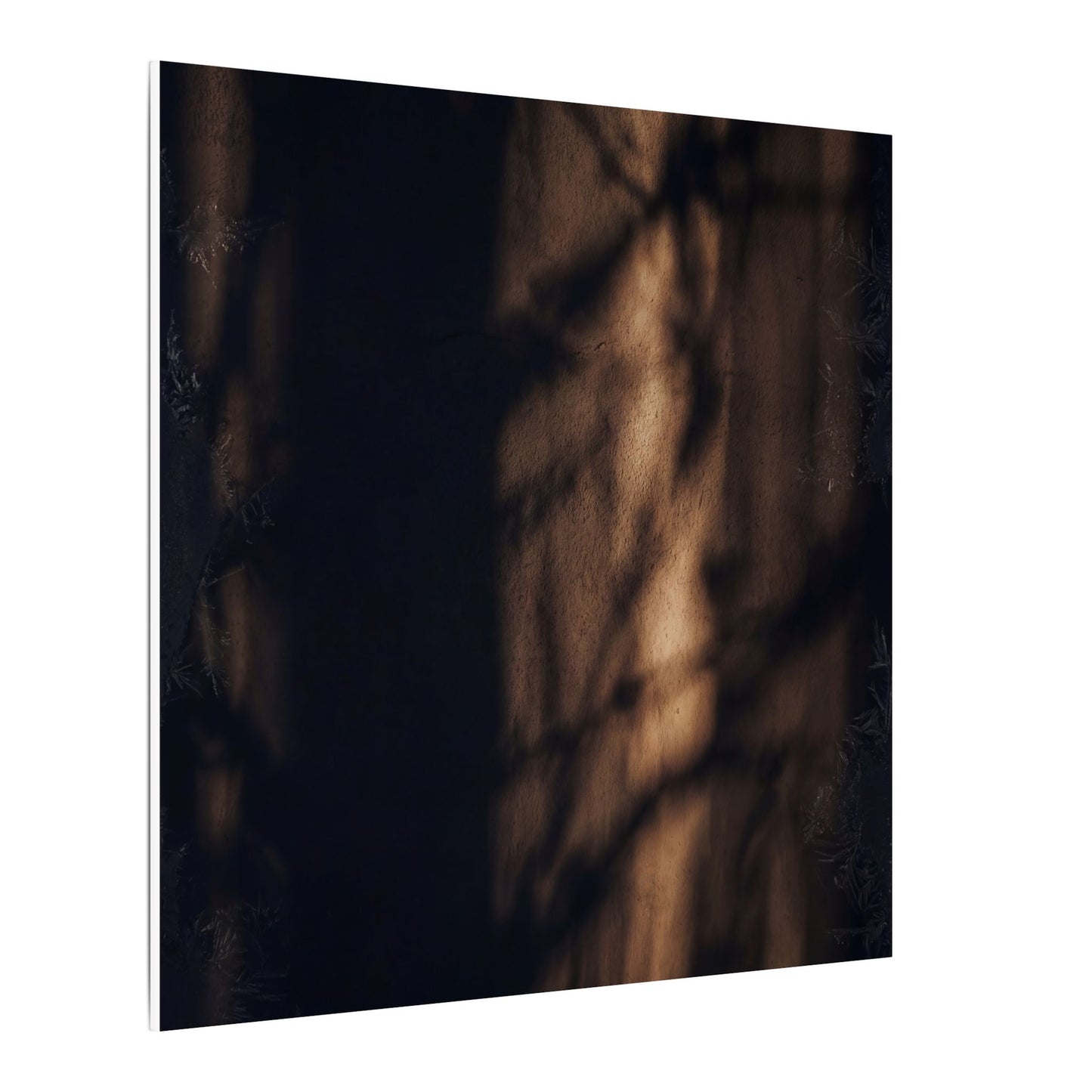 Winter Shadow Play Moody Minimal Canvas Art | Luxurious Decor