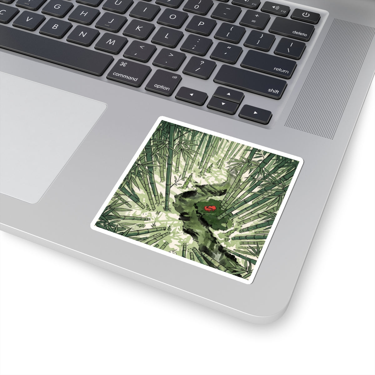 Bamboo Grove Sticker | Spring Zen Ukiyo E Inspired Art