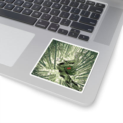 Bamboo Grove Sticker | Spring Zen Ukiyo E Inspired Art