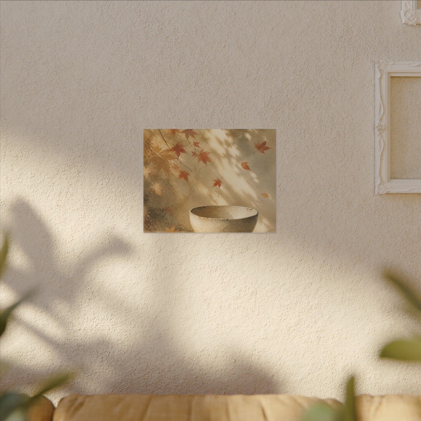 Japandi Ceramic Bowl in Dappled | Watercolor Canvas Art