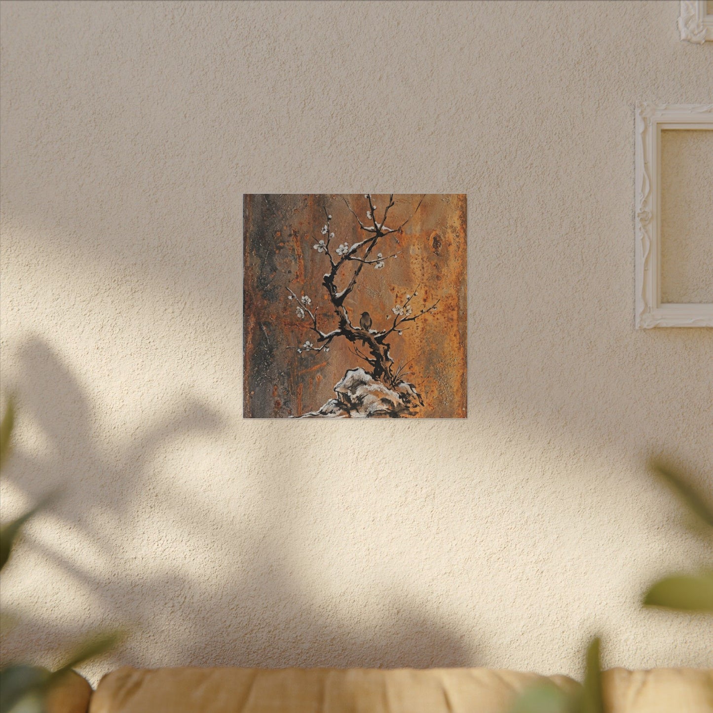 Datsuzoku Rust Patina Canvas Art - Zen Sumi E