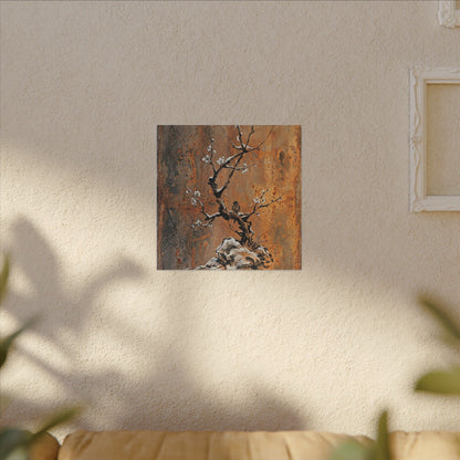 Datsuzoku Rust Patina Canvas Art - Zen Sumi E