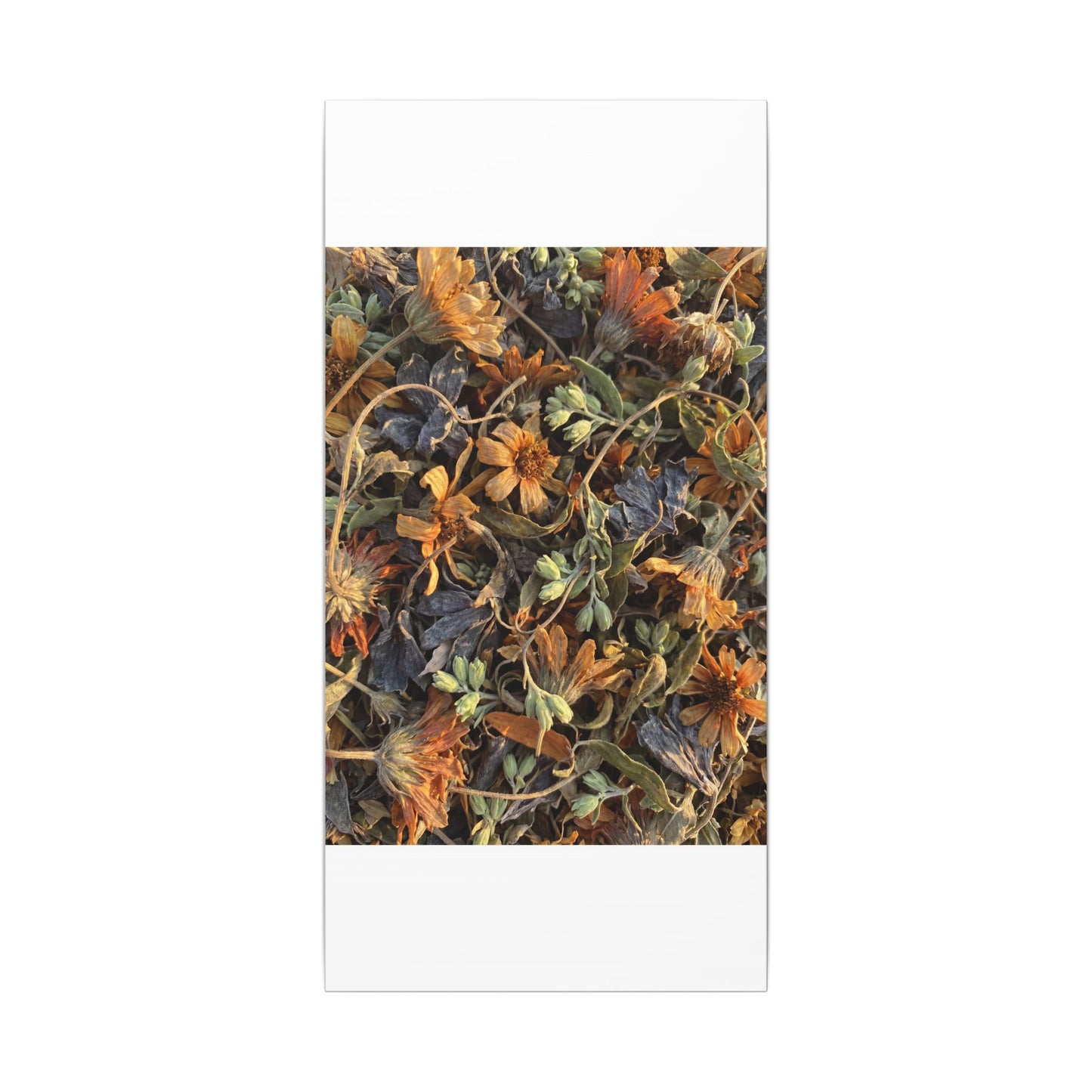 Spring Dried Flowers Japanese Pattern Canvas Art | Warm Decor