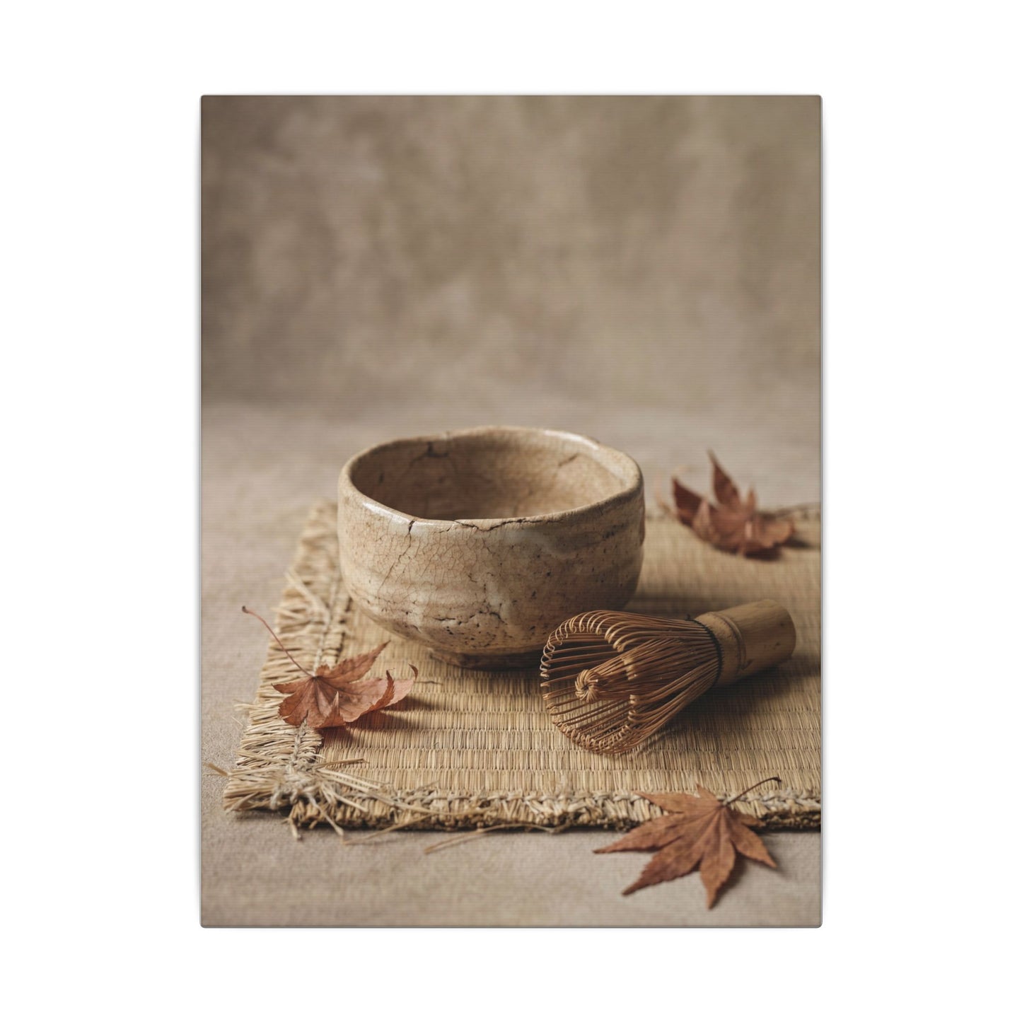 Ma Tea Ceremony Canvas Art - Japandi Texture