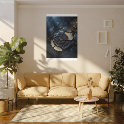 Resilient Broken Pottery Canvas Art - Gold Vein Kintsugi