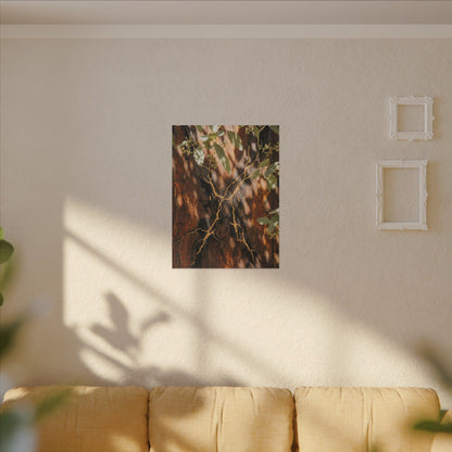 Kanso Rust Patina Canvas Art - Kintsugi Gold Vein