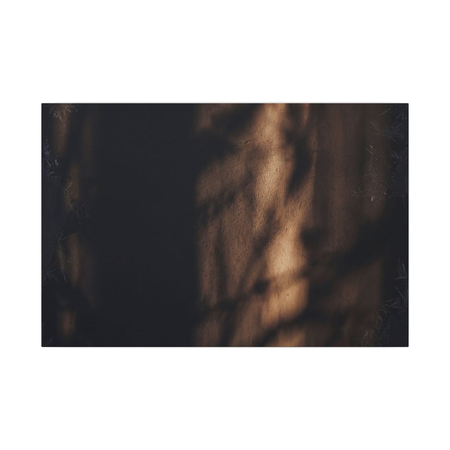 Winter Shadow Play Moody Minimal Canvas Art | Luxurious Decor