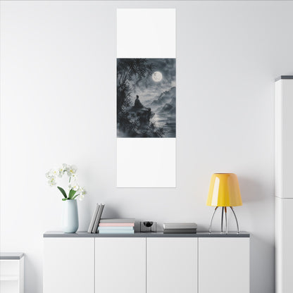 Ink Brushstroke Sumi E Canvas Art | Serene Zen Art