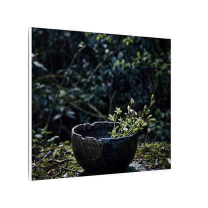 Dappled Ceramic Bowl Canvas Art - Dark Japandi Datsuzoku