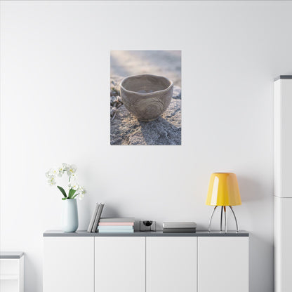 Seijaku Ceramic Bowl Canvas Art - Japandi Japanese Pattern
