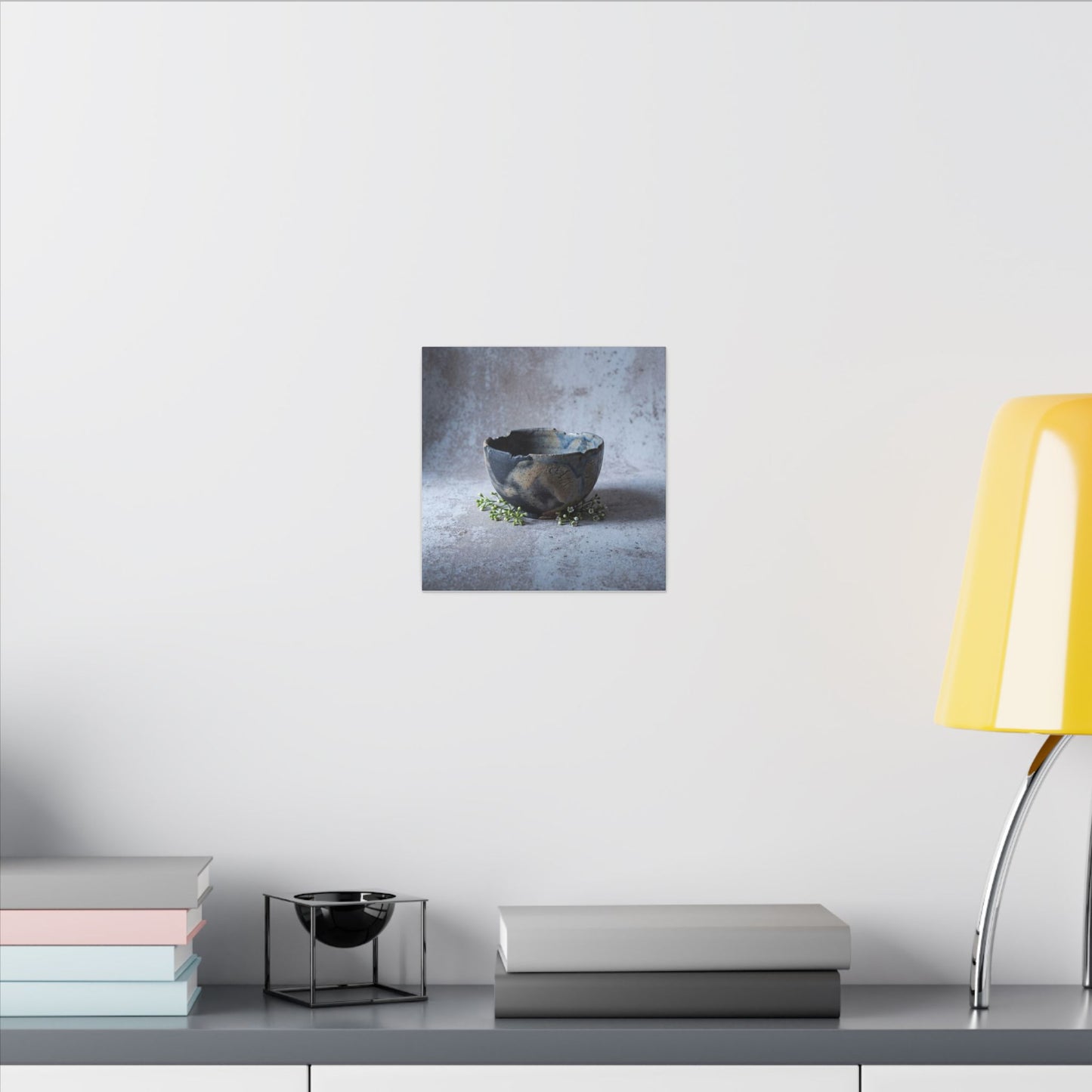 Ceramic Bowl Spring Canvas Art | Japandi Warm Design