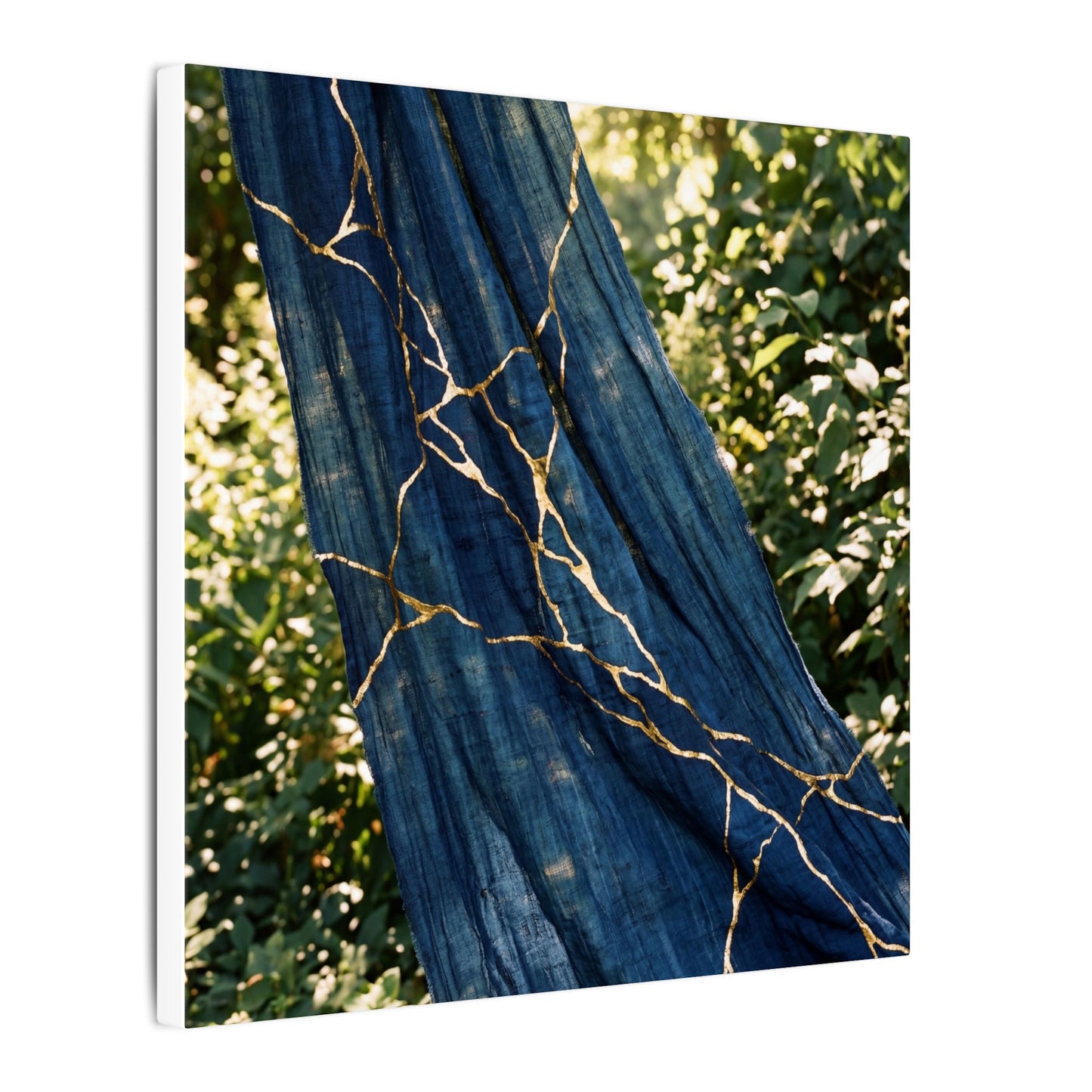 Resilient Silk Drape Canvas Art - Gold Repair Kintsugi