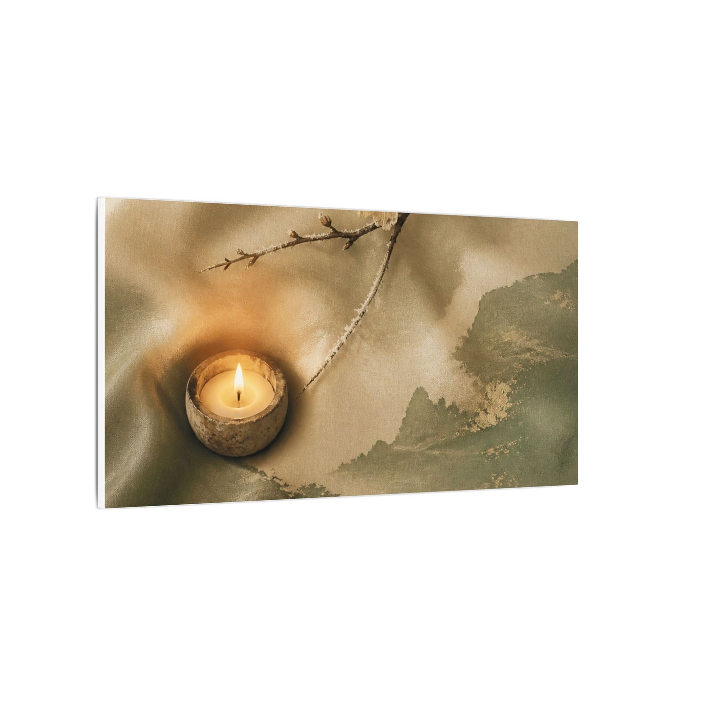 Silk Drape Japanese Pattern Canvas Art | Warm Japandi Art